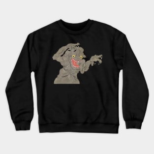 Haunting Monster of Abandoned Buildings Japanese Yokai Art Folklore Crewneck Sweatshirt